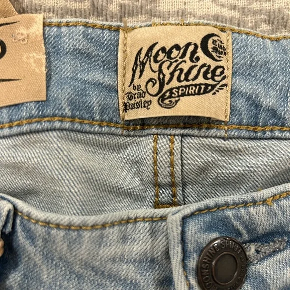 Men's Light Blue Bootcut Jeans Moon Shine Spirit From Boot Barn - Picture 8 of 12